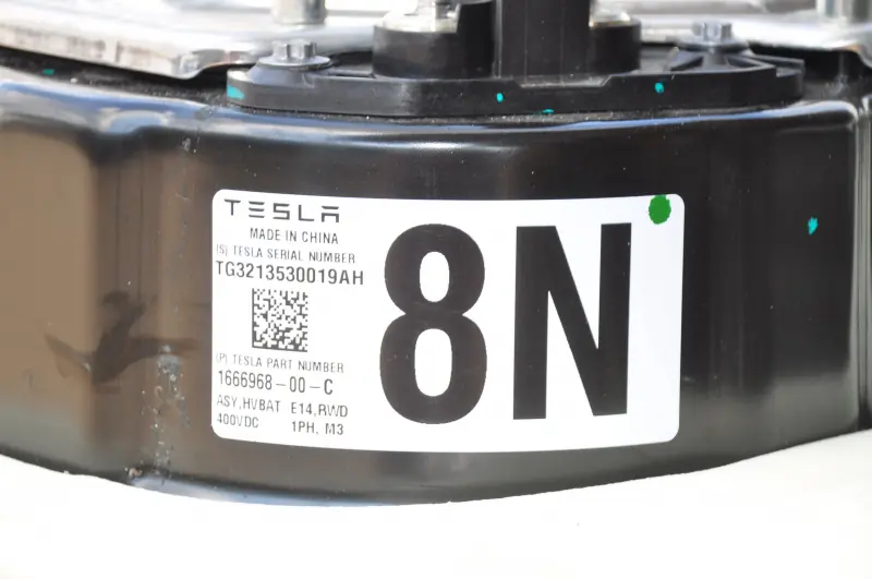 Tesla Model 3 RWD LFP pack BTF1, MY2022, 60 kWh battery pack